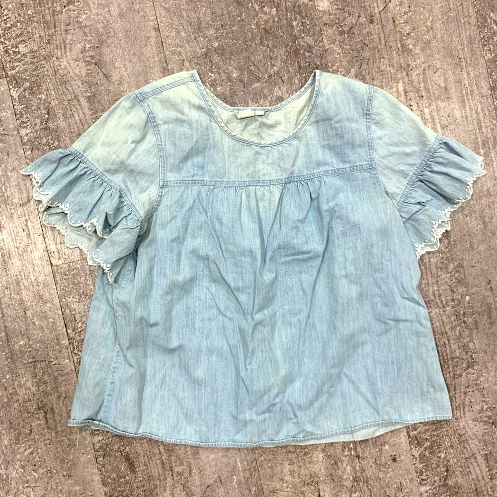Gap Chambray Top